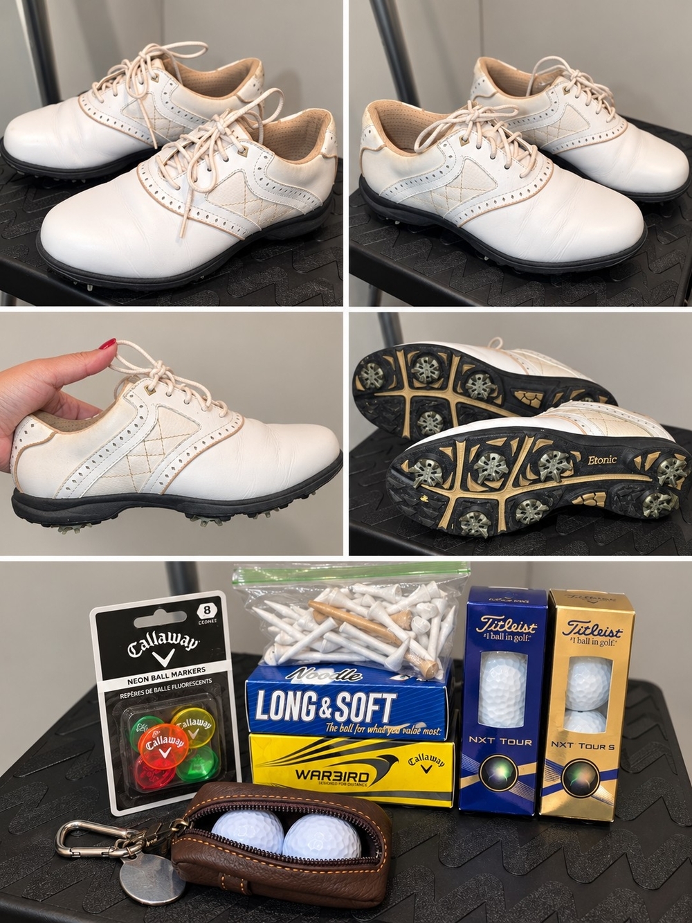 Etonic Women’s Golf Shoes Size 7 + Golf Accessories Bundle ⛳️